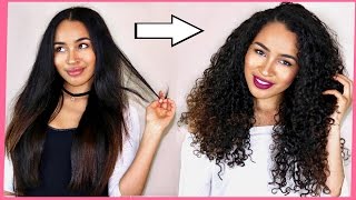 My Straight to Curly Hair Routine  Curls Revert Back NO HEAT DAMAGE [upl. by Nialb]