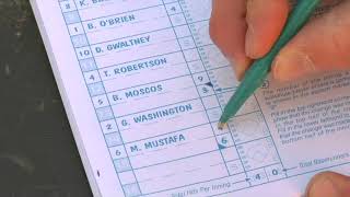 How to Note Substitutions on a Baseball Scorecard [upl. by Benita]