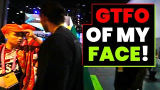 Hasan FREAKS OUT Almost FIGHTS FANS at Twitchcon [upl. by Enelyw]