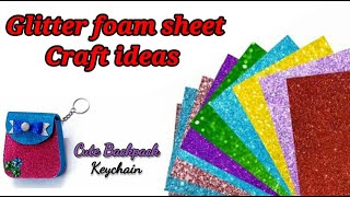 Gift ideas from foam sheet  Glitter Foam sheet Craft  Gift ideas  Craft ideas  kids craft [upl. by Yentihw]