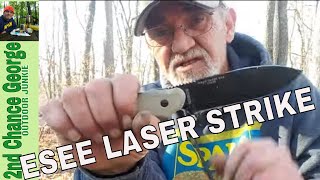 Unleashing The Power Of Esee Laser Strike Survival Knife  Epic Walkabout Review And Test [upl. by Llertnad]