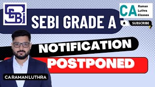 SEBI Notification POSTPONED   GOOD NEWs OR BAD  What to do [upl. by Carita374]