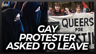 Queers for Palestine Protester Aghast that Muslim Woman Hates Gays [upl. by Noellyn]