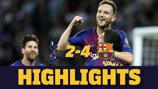 TOTTENHAM 24 BARÇA  Match highlights [upl. by Edrei]