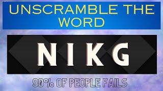 Unscramble the scrambled word  Quiz  Quiz Miracle [upl. by Doomham352]