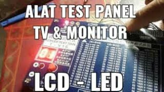 Cara test panel LCD LED TV monitor PC laptop menggunakan LVDS tester VLOG002 [upl. by Yenaiv]