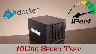 Installing Docker and deploying a iperf container on Synology NAS with 10gbe Network Test [upl. by Oinafipe]