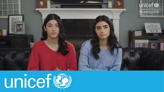 TikTok stars Charli and Dixie DAmelio on being bullied online  UNICEF [upl. by Denni]