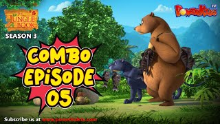 Jungle Book Season 3  COMBO EPISODE 5  जंगल बुक हिंदी नया एपिसोडPowerKidstv​ [upl. by Annhej]