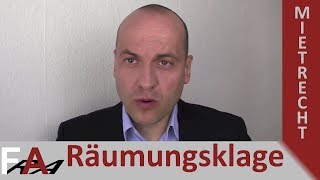 Räumungsklage für Vermieter vom Anwalt erklärt I Rechtsanwalt Bredereck [upl. by Aiki]