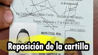 Corrección o reposición de la hoja de liberación Cartilla militar [upl. by Wainwright]