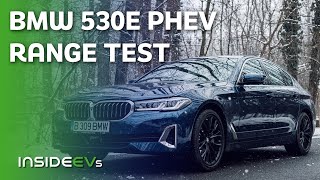 BMW 530e PHEV Electric Range Test Cold [upl. by Eiloj]