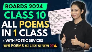 Class 10 All Poems  Explanation QA  Boards 2024  सारी Poems का Revision एक साथ 🔥 [upl. by Eilyah]