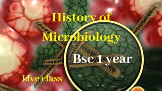 History Of Microbiology Bsc I Year  Microbiology [upl. by Yacov120]