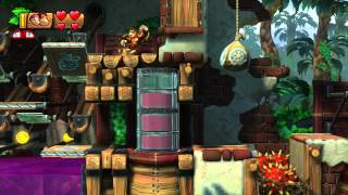 Donkey Kong Country Tropical Freeze 54 Panicky Paddles Secret Exit 1080 HD [upl. by Eenyaj]