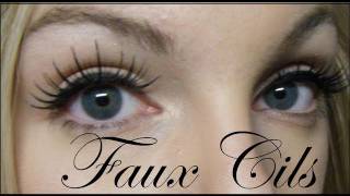 Comment mettre des Faux Cils [upl. by Ellimahs]