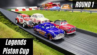 DOC HUDSON RETURNS  Disney Cars Legends Piston Cup  Round 1 Compilation [upl. by Pigeon]