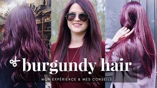 BURGUNDY HAIR • Mon expérience amp mes conseils [upl. by Ydasahc543]