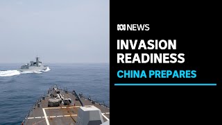 Xi Jinping wants China to be prepared for invasion of Taiwan by 2027  ABC News [upl. by Peta809]