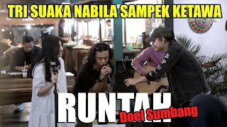 RUNTAH  Doel Sumbang LIVE NGAMEN ZIDAN FT TRISNA [upl. by Baras]