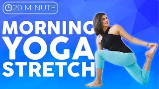 20 minute Morning Yoga Stretch 💙 Full Body Yoga for All Levels [upl. by Seraphine95]