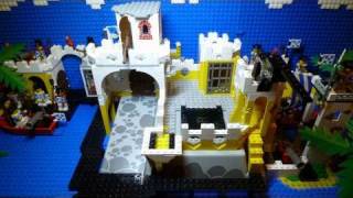 LEGO Pirates Eldorado Fortress 6276 Stop Motion Building  Fight [upl. by Aniweta87]