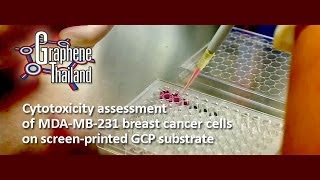 GT Cytotoxicity assessment of MDAMB231 breast cancer cells on screenprinted GCP substrate [upl. by Laryssa268]