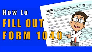 How to Fill Out Form 1040  Preparing your Taxes  Money Instructor [upl. by Ykciv834]