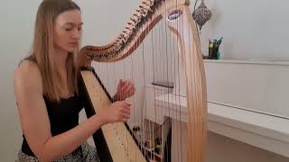 Rigaudon JeanPhilippe Rameau arr Odette Le Dentu  Harp AMEB Grade 1 [upl. by Keele906]