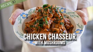 Creamy Chicken Chasseur with Mushrooms [upl. by Relyhs]