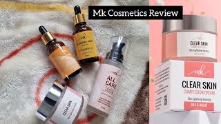 MK Cosmetics  Skin Care Products Review [upl. by Ajssatsan]