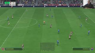 Hearts vs My reactions and comments gameplay EA Sports FC 24 [upl. by Naamann162]