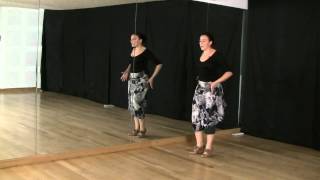 Técnica de baile flamenco nivel básico Carretilla [upl. by Rebmit]