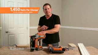 RIDGID 18V Brushless HyperDrive Nailers [upl. by Sina81]