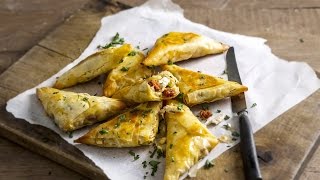 Chicken manchego and chorizo briouats [upl. by Wain]