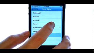 How Do I Change The Text Message Tone On My Apple iPhone 4S [upl. by Eba]