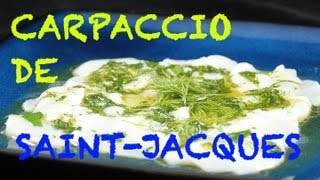 Carpaccio de coquilles SaintJacques [upl. by Asia999]