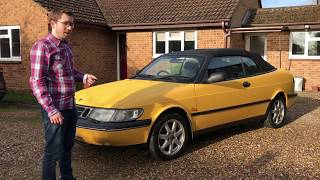 1997 Saab 900 Convertible in depth tour and review [upl. by Noyar180]