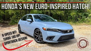 The 2022 Honda Civic Hatchback Is A 5Door Si With A EuroInspired Design [upl. by Otes]