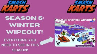 NEW SEASON 5 WINTER WIPEOUT IN SMASH KARTS [upl. by Pfister]