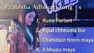 Prabisha Adhikari Song’s Collection  Nepali Heart Touching song‘s [upl. by Adnamal]