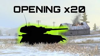 Opening x20 Gravedigger Containers  World of Tanks Blitz First video [upl. by Urina]