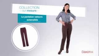 Le pantalon velours extensible DAXON [upl. by Ameekahs]