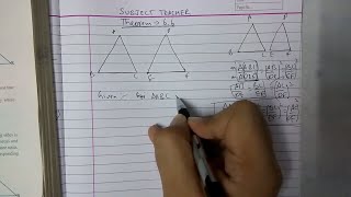 Triangles theorem 66 class 10 maths NCERT [upl. by Allenad]