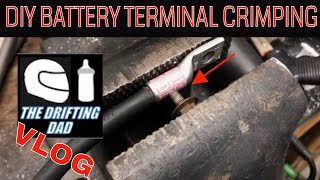 How to Crimp Battery Terminals with a Vise [upl. by Harimas]