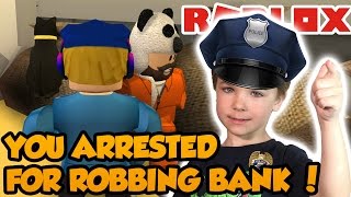 YOU ARRESTED FOR BANK ROBBERY   JAILBREAK BEST PRISON GAME in ROBLOX [upl. by Lehmann]