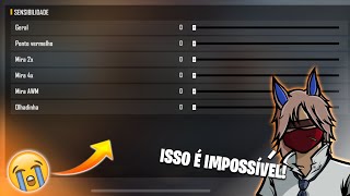 NINGUÉM NUNCA CONSEGUIU JOGAR FREE FIRE ASSIM IMPOSSÍVEL 😳 [upl. by Cicenia]