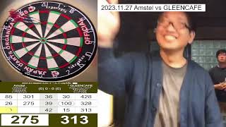 2023 11 27 Saitama Darts Organization A Div Amstel vs GLEENCAFE [upl. by Raamal]