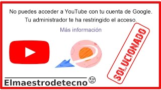 Solución No puedes acceder a Youtube con tu cuenta de Google Chromebook 2024 [upl. by Bergstein279]