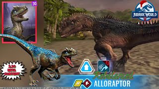 ALLORAPTOR First Look All New 220 Rebalanced Legendary ❄ Jurassic World Alive [upl. by Medorra281]